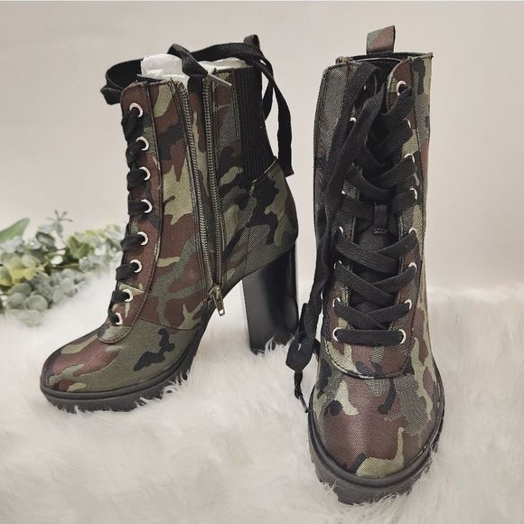 NEW Steve Madden Army Camo Boots size 6.5 - Picture 14 of 14
